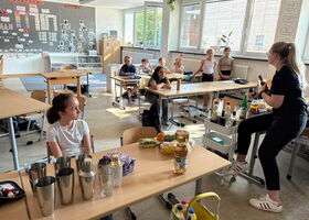 Die Klasse während des Workshops
